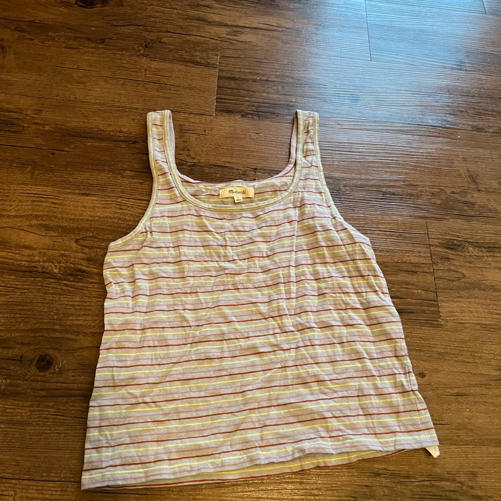 Madewell striped tank